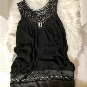 Aggie Black Lace Top